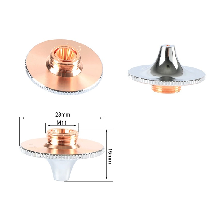 Μεγάλη ταχύτητα Laser Cutting Nozzle D28 Fiber Laser Nozzle D32 με όλα τα είδη της σειράς εργοστασιακή προμήθεια 4